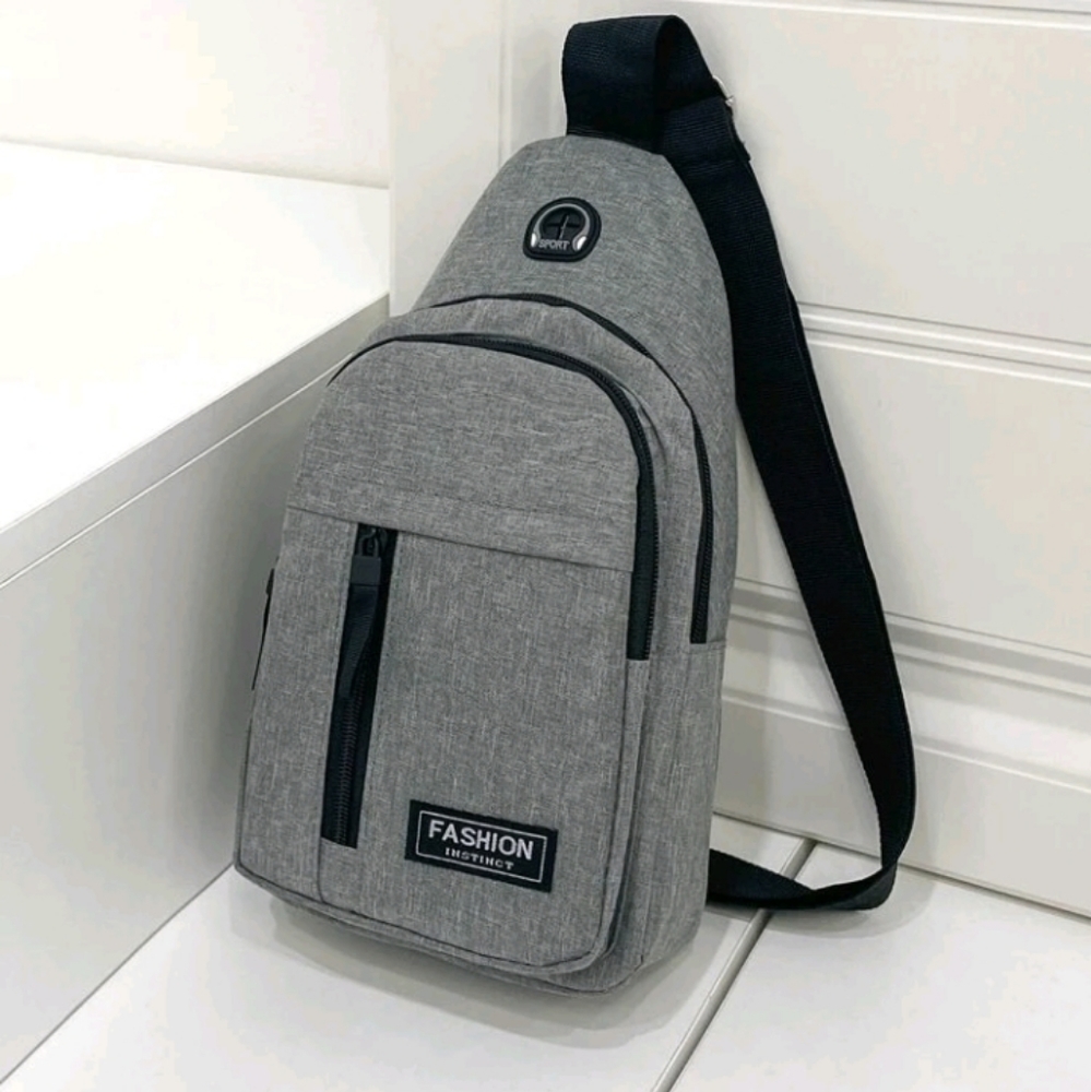 1pc New Messenger Bag Men's Oxford Bag Sling Purse Multi-Functional Sports Leisu